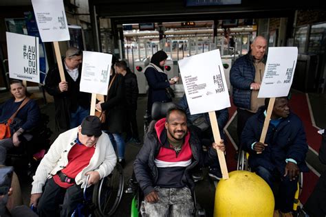 Protest over disabled access in France before Paris Olympics